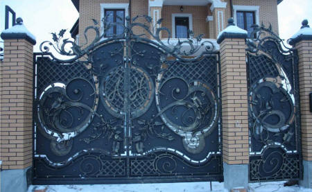 Кованые ворота в Белгороде